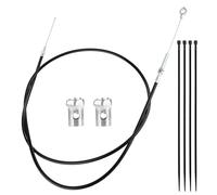 NQEUEPN 180,34cm Kit de Câble d'Accélérateur Go Kart, Universel Câble de Frein Go Cart avec Extrémités de Câble Compatible avec Predator 212cc Moteur GX160 GX200 196cc Pièces d'Accélérateur Go Cart