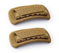 NQEUEPN 2pcs Coussin de Bandoulière, Nylon 1000D Coussinets d'Épaule pour Porte-Plaques pour Sangle de Sac Respirant Doux Coussin de Bandoulière pour Molle Gilet Extérieur Sac à Dos (Chameau)