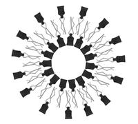 NQEUEPN 30pcs Clips de Carrosserie RC avec Languettes de Traction, Clips RC Pièces RC pour Traxxas Redcat HPI Himoto HSP Exceed RC 1/12 1/14 1/16 Coque de Voiture Pièces SCX24 TRX4M Camion Buggy