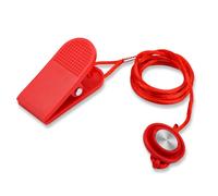NQEUEPN 3pcs Verrous Magnétiques Universels pour Tapis de Course e Sécurité Ronde Remplacement avec Interrupteur Magnétique Compatible avec la Plupart des Tapis Course (Rouge)