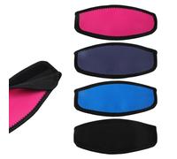 NQEUEPN 4 pcs Sangles Masque Plongée, Couvertures Sangle Masque Imperméables Natation Couvre-Sangle Masque Néoprène Couvre Tuba Sports Nautiques Avec Sangles Slap Néoprène Masques Plongée