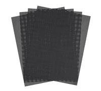 NQEUEPN 4 Pièces de Toile en Maille Plastique, 34,5x26,4cm 10 CT Feuilles de Toile en Maille Plastique Point de Croix Écran en Maille Aïda en Plastique pour l'Artisanat DIY Projets de Crochet (Noir)