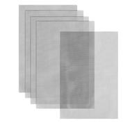 NQEUEPN 5 Morceaux de Tampon Maille de Trou de Pot Fleur, Écran de Maille de Fond de Pot de Fleur en Polyéthylène 30x20 cm Maille de Bonsaï Carrée Écran de Drainage pour Jardin en Pot (Gris)