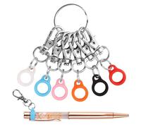 NQEUEPN 6 pièces Porte-Stylos, Pinces à Stylo Pince de Poche Surligneur Porte-Stylo Clips de Bobine de Badge Convertisseur de Stylo Accessoires de Bobine de Badge (Stylo non Inclus)