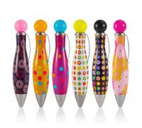 NQEUEPN 6 Pièces Stylos Gros Gros, Ergonomiques Stylos Gras Courts Mignons Stylos Gras Lourds Stylos à Poignée Large Facilitant l'Écriture pour Personnes Âgées Cadeau (6 Couleurs)
