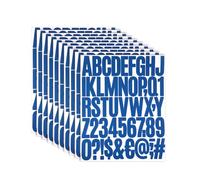 NQEUEPN Autocollants en Vinyle Alphabet et Chiffres, Bleu Foncé, 500pcs, Vinyle, Imprimée lettre, Réutilisable, Indoor et Outdoor, Pour Fenêtre, Ordinateur Portable, Mur, Scrapbook, Bouteille d'eau