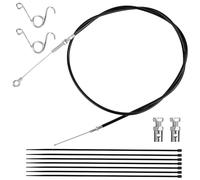 NQEUEPN Câble d'Accélérateur Universel pour Go Kart, Kit de Câble d'Accélérateur Avec Ressort de Pédale de Rappel de Frein Câble Frein Go Kart Câbles d'Accélérateur pour Mini Vélo Scooter Buggy Moto