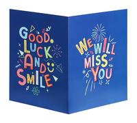 NQEUEPN Carte Cadeau d'Adieu, 28x44cm, Grande Carte de Félicitations pour Nouvel Emploi avec Enveloppe Carte d'Adieu pour Collègues Carte de Départ Cadeau d'Adieu pour Collègue pour Homme et Femme