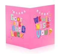 NQEUEPN Carte tu Nous Manqueras, 28x44cm Carte d'Adieu Grande Carte de Bonne Chance avec Enveloppe We Will Miss You Card Cadeaux pour la Retraite d'Un Collègue Décorations pour Hommes et Femmes