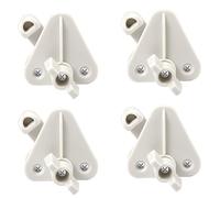 NQEUEPN Kit de Remplacement de Loquet de Porte de Ponton, 4 Pièces Loquet de Porte Bateau Convient aux Cadres Carrés de 2,54 à 3,2cm Convient Aux Portes à Charnières Gauche et Droite Matériel Inclus