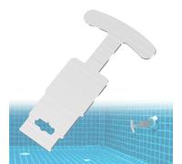 NQEUEPN Outil de Retrait Bouchon Piscine, Inoxydable Outil Bouchon Piscine avec Poignée pour Démonter Support Globe Oculaire Piscine Métal Compatible avec Hayward Hydrostream SP1419A~SP1419E(Argent)