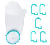 NQEUEPN Protection Étanche pour Plâtre Bras, Manchon Réutilisable | Protection Plâtre Bras avec 5 Clips Usage à Une Main Garde Bras Poignet et Coude au Sec Sous la Douche