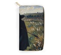 NQHJT Portefeuille en cuir pour femme The Witch of Darkness - Portefeuille long multi-poches ultra fin avec poche zippée pour le travail et le shopping - 19,7 x 10,5 cm, Style :, 19.7x10.5cm