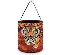 NQHJT Sac fourre-tout « Prosperity in The Year of The Tiger » pour Halloween, panier à bonbons, sac cadeau pour fête d'Halloween, Style :, Taille unique