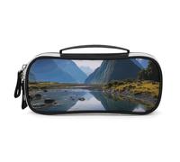 NQHJT Trousse à crayons à large ouverture pour homme - Grande capacité - Organisateur du parc national Fiordland - Trousse à crayons esthétique portable - Pochette de marqueur, trousse de maquillage,