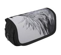 NQHJT Trousse à crayons Sketching An Eagle de grande capacité avec double fermeture éclair - 2 compartiments - Portable - Multifonctionnel - Organiseur de bureau, Style :, 8.7 x 3.1 x 4.3 inch