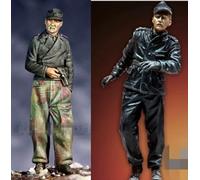 nqhupuo 1/35 Deuxième Guerre mondiale Soldat allemand en résine Maquette de soldat en résine non peinte et non assemblée (2 personnes)//K9I-7s35