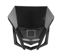 Nqimgv Lampe De Phare Pour CRF 230 Pour XR 150 125F 250 450 2018-2023 12V Moto Phare Plaque Carénage Motocross Pièces Modifiées(Fibre de carbone)