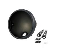 Nqimgv Lampe De Phare Pour Niva Pour Lada Pour Offroad 4x4 Pour UAZ 12V 24V 7 Pouces Phares LED DRL Faisceau Haut/bas 50W Halo Ring Amber Angel Eye(Only black housing)