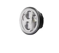 Nqimgv Lampe De Phare Pour Sportster 1200 883 Pour Street 500 750 Phare Rond Projecteur 5-3/4" LED Angel Eyes Halo Noir 5,75 Pouces(40w silver)