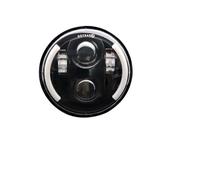 Nqimgv Lampe De Phare Pour Sportster 1200 883 Pour Street 500 750 Phare Rond Projecteur 5-3/4" LED Angel Eyes Halo Noir 5,75 Pouces(40w A)