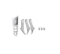 Nqimgv Poignée Porte Intérieure Pour BMW Pour Série 5 Pour F10 Pour F11 520i 523i 525i RHD LHD SET Poignée Intérieure Voiture Panneau Porte Intérieure Tirez Garniture Couverture(Gray)