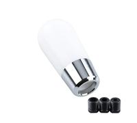 Nqimgv Pommeau Levier Vitesse Universel En Plastique Batte Baseball 59 Mm/89 Mm Pour Transmission Manuelle Tête Pommeau Levier Vitesse(White-Oval)