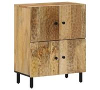 NQJIBUE Armoire latérale 60 x 33 x 75 cm en bois de manguier massif, armoires et rangement, buffets et buffets