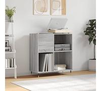 NQJIBUE Article-Record Cabinet Gris Sonoma 84,5 x 38 x 89 cm Bois d'ingénierie, Armoires et rangement, Armoires de rangement multimédia et supports