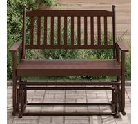 NQJIBUE Item-Glider Banc en bois massif de peuplier, chaises, chaises à bascule Marron 118 x 70 x 104,5 cm