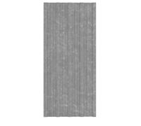 NQJIBUE Lot de 12 panneaux de toit en acier galvanisé Argenté 100 x 45 cm