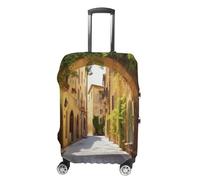 NQLYUT Housse de bagage élastique anti-rayures - Housse de protection pour bagages de rue italienne - Pour voyage adulte - 45,7 à 81,3 cm, Italian Street, M, Art Déco