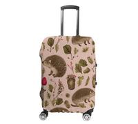 NQLYUT Housse de bagage élastique anti-rayures - Motif hérisson - Housse de protection pour bagages de voyage pour adultes - 45,7 à 81,3 cm, Imprimé hérisson, L, Art Déco