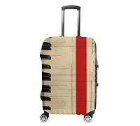 NQLYUT Housse de bagage élastique anti-rayures pour valise, clés et lignes de piano de voyage, housses de protection pour bagages pour adultes, 45,7 à 81,3 cm, Touches et lignes de piano, L, Art Déco