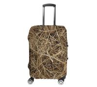 NQLYUT Housse de bagage élastique anti-rayures - Texture foin - Protection pour bagages pour adultes - 45,7 à 81,3 cm, Photo Texture Foin, L, Art Déco