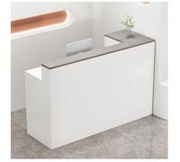 NQNFWCRJ Comptoir de Réception Caisse Espace de Rangement Comprenant des Armoires en Option de Chaque Côté du Plan de Travail Prolongé Équipées de Tiroirs Verrouillables Dotés(I,47.2x17.7x39.4)