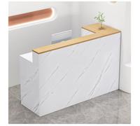 NQNFWCRJ Comptoir de Réception Caisse Espace de Rangement Comprenant des Armoires en Option de Chaque Côté du Plan de Travail Prolongé Équipées de Tiroirs Verrouillables Dotés(G,39.4x17.7x39.4)