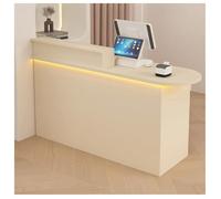 NQNFWCRJ Comptoir de Réception Compact avec Tiroirs Verrouillables Armoire de Rangement Comptoirs d'accueil Doté de Poignées en Quincaillerie Robuste de Glissières Silencieuses(B2,47.2x19.7x41.3)