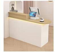 NQNFWCRJ Comptoir de Réception Compact avec Tiroirs Verrouillables Armoire de Rangement Comptoirs d'accueil Doté de Poignées en Quincaillerie Robuste de Glissières Silencieuses(C2,39.4x19.7x41.3)