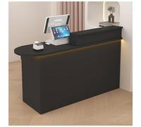 NQNFWCRJ Comptoir de Réception Compact avec Tiroirs Verrouillables Armoire de Rangement Comptoirs d'accueil Doté de Poignées en Quincaillerie Robuste de Glissières Silencieuses(E1,47.2x19.7x41.3)