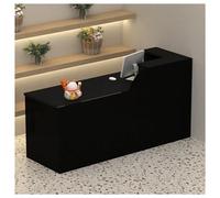 NQNFWCRJ Comptoir De Réception Comptoirs d'accueil Compact avec Tiroir De Rangement Finition Laquée Haute Brillance Trous D'accès Aux Câbles dans Le Bureau Plateau for Clavier(E,39.4x19.7x39.4)