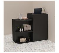 NQNFWCRJ Comptoir de Réception Moderne avec Tiroirs Verrouillables Équipé de Glissières Métalliques à Trois Sections Et d'un Comptoir Double Épaisseur(Black,47.2x17.7x37.4)
