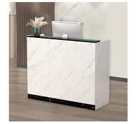 NQNFWCRJ Comptoir de Réception Modernes Caisses Compactes for Petits Espaces de Vente Tiroirs Verrouillables Comptoirs Spacieux Et Postes de Travail Informatiques en Bois(A,39.4x15.7x39.4)