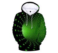 NQyIOS Sweat à capuche imprimé digital Orchid pour homme - Manches longues - Blouse 3D - Chemise à capuche pour homme - Polaire - Chaussures d’extérieur floues, XL
