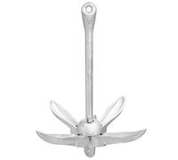 Nqyjm Ancre Pliante argenté 3,2 kg Fer malléable | Ancre pour Bateaux de Pêche, Kayaks, Canoës et Planches à Pagaie