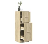 Nqyjm Armoire d'apothicaire chêne Sonoma 40x41x118 cm 2 Tiroirs