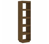 Nqyjm Bibliothèque/Cloison Marron Miel 40x35x167 cm Pin Solide Salon