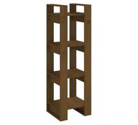 Nqyjm Bibliothèque/Cloison Marron Miel 41x35x125 cm Bois Massif Salon