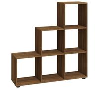 Nqyjm Bibliothèque Escalier Chêne Marron 107 cm Bois d'ingénierie Salon