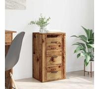 Nqyjm Buffet avec tiroirs en bois recyclé - 40 x 33 x 70 cm - Buffet de cuisine - Commode moderne et beaucoup d'espace de rangement pour votre salon